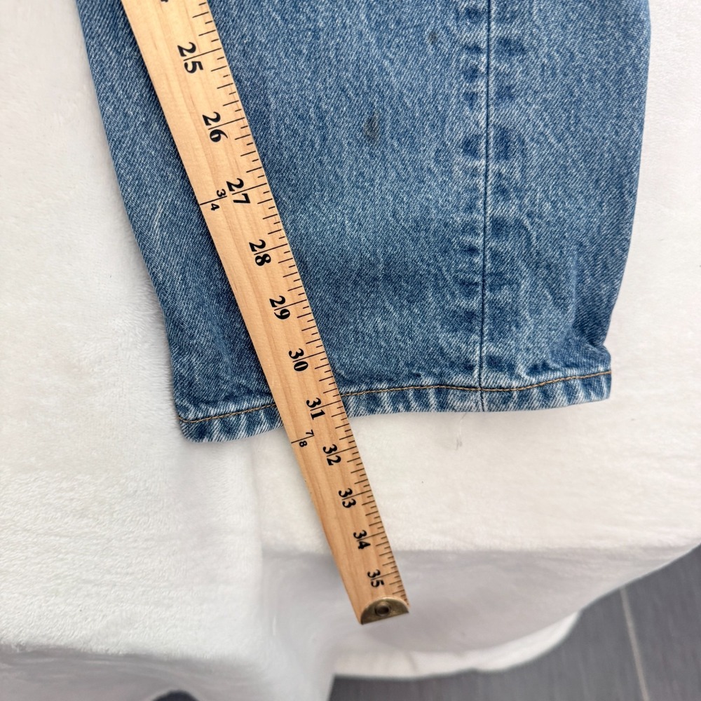 Levis 501 Jeans Mens 35x36 (32x31) Blue Straight Leg Button Fly - Picture 5 of 10
